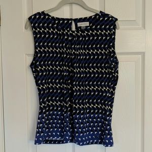 Calvin Klein Geometric Pattern Dressy Tank Size L